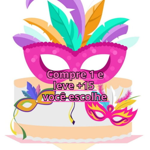 Arquivo de Corte Topo de Bolo Carnaval #6457