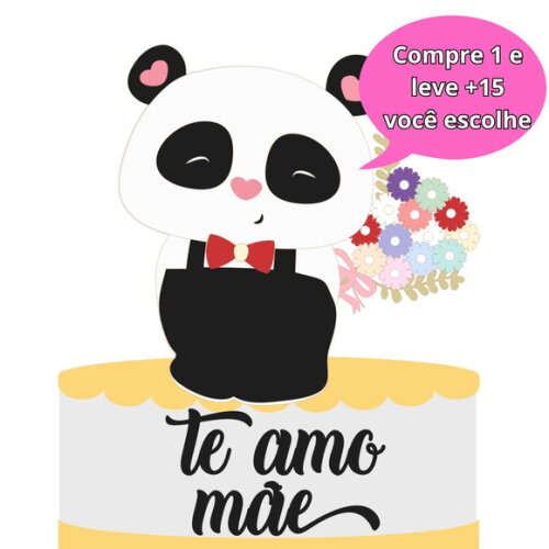 Arquivo de Corte Topo de Bolo Dia das Mães #3917