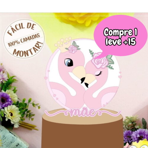 Arquivo de Corte Topo de Bolo Dia das Mães #418