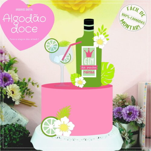 Arquivo de Corte Topo de Bolo Dia das Mães #428
