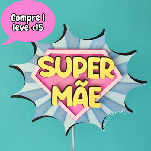 Arquivo de Corte Topo de Bolo Dia das Mães #510