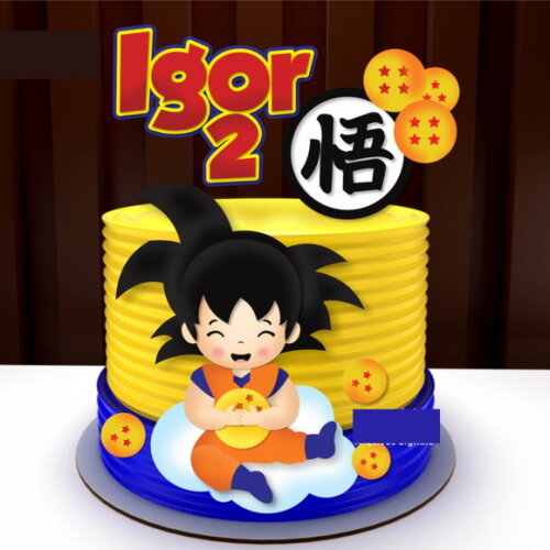 Arquivo de Corte Topo de Bolo Dragon Ball #6316