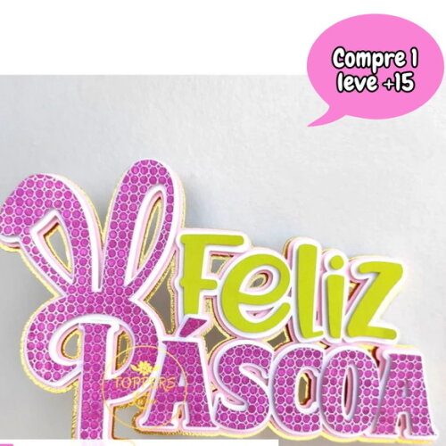 Arquivo de Corte Topo de Bolo Feliz Páscoa #2653