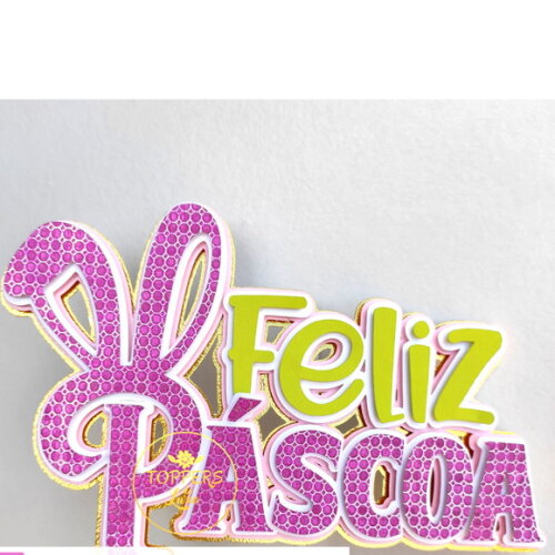 Arquivo de Corte Topo de Bolo Feliz Páscoa #2653
