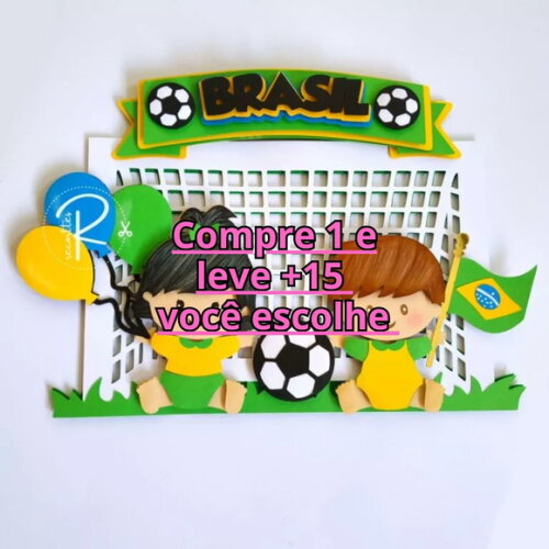 Arquivo de Corte Topo de Bolo Futebol #6154