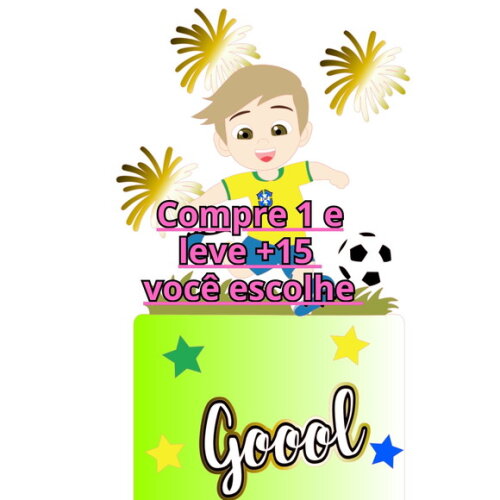 Arquivo de Corte Topo de Bolo Futebol #6182