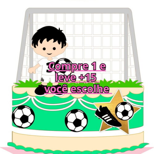 Arquivo de Corte Topo de Bolo Futebol #6191