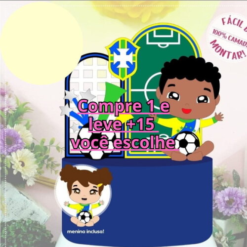 Arquivo de Corte Topo de Bolo Futebol #6206