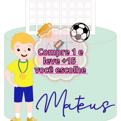 Arquivo de Corte Topo de Bolo Futebol #6210