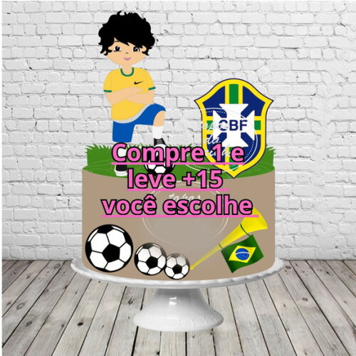 Arquivo de Corte Topo de Bolo Futebol #6208