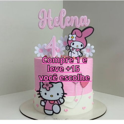 Arquivo de Corte Topo de Bolo Hello Kitty #7136