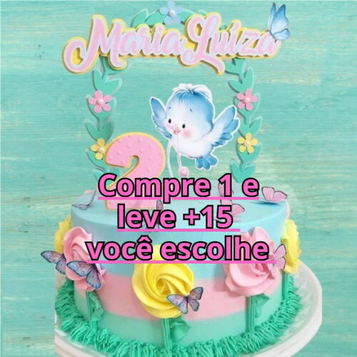 Arquivo de Corte Topo de Bolo Jardim #6624
