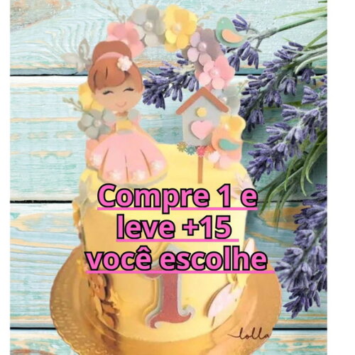 Arquivo de Corte Topo de Bolo Jardim #6625
