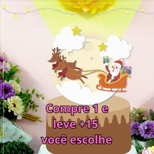 Arquivo de Corte Topo de Bolo Natal #2686