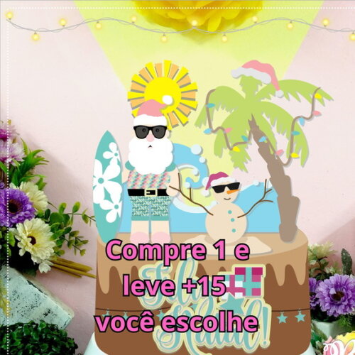 Arquivo de Corte Topo de Bolo Natal #2693
