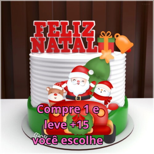 Arquivo de Corte Topo de Bolo Natal #3579