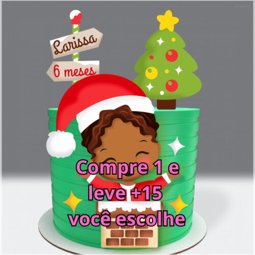 Arquivo de Corte Topo de Bolo Natal #3583