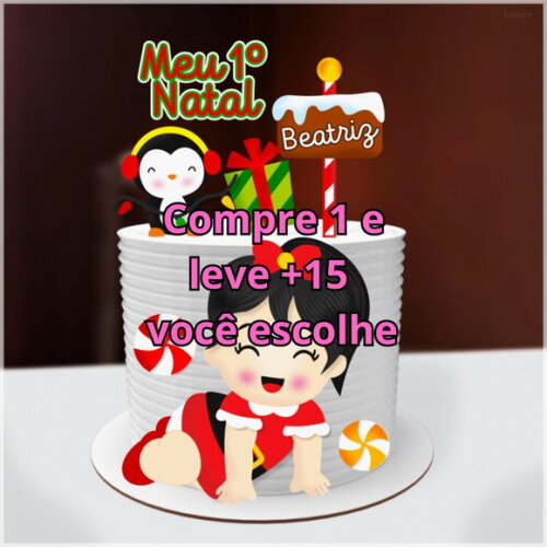 Arquivo de Corte Topo de Bolo Natal #3586