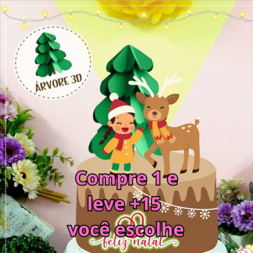 Arquivo de Corte Topo de Bolo Natal #5789
