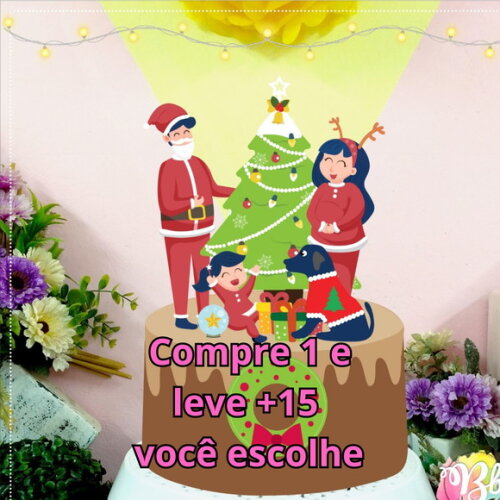 Arquivo de Corte Topo de Bolo Natal #5793