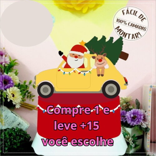 Arquivo de Corte Topo de Bolo Natal #5795
