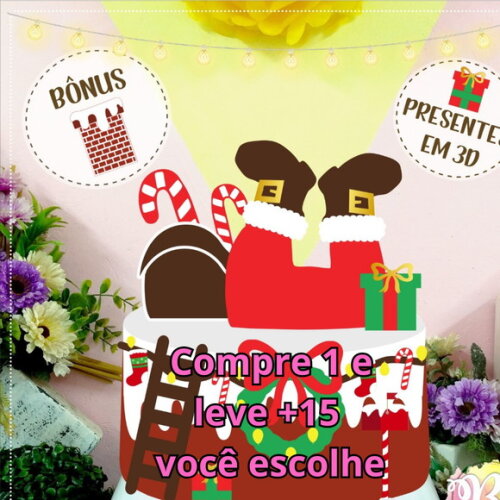 Arquivo de Corte Topo de Bolo Natal #5796