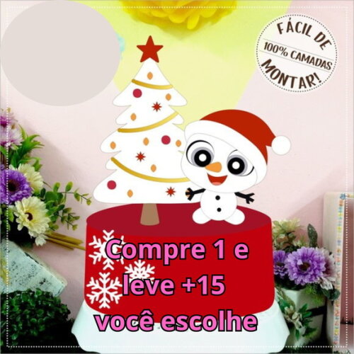 Arquivo de Corte Topo de Bolo Natal #5802