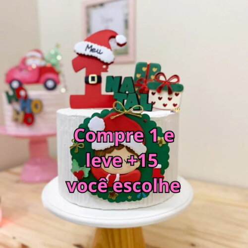 Arquivo de Corte Topo de Bolo Natal #5883
