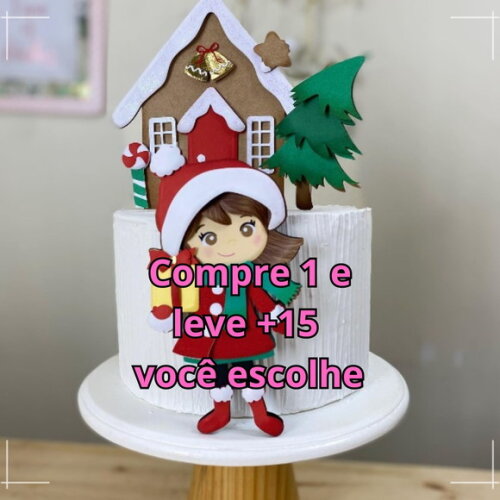 Arquivo de Corte Topo de Bolo Natal #5880