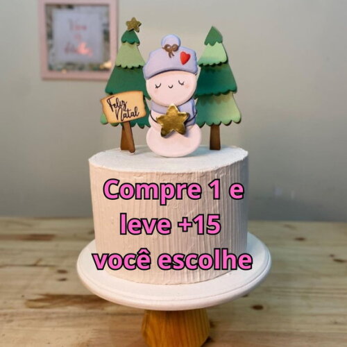 Arquivo de Corte Topo de Bolo Natal #5905