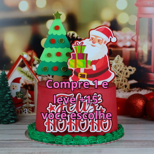 Arquivo de Corte Topo de Bolo Natal #5906