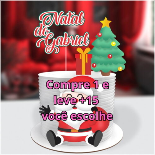 Arquivo de Corte Topo de Bolo Natal #5912