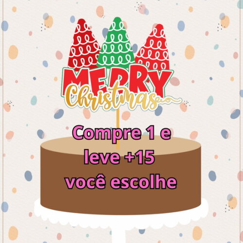 Arquivo de Corte Topo de Bolo Natal #5927