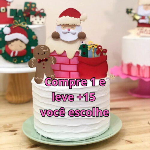 Arquivo de Corte Topo de Bolo Natal #5924