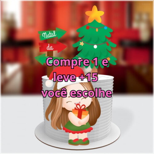 Arquivo de Corte Topo de Bolo Natal #5936