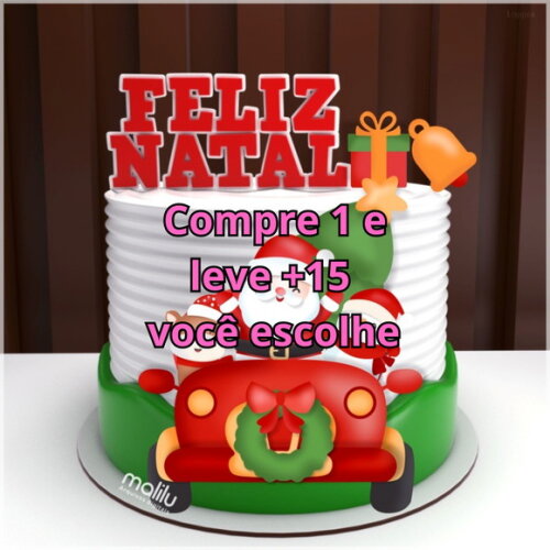 Arquivo de Corte Topo de Bolo Natal #5935
