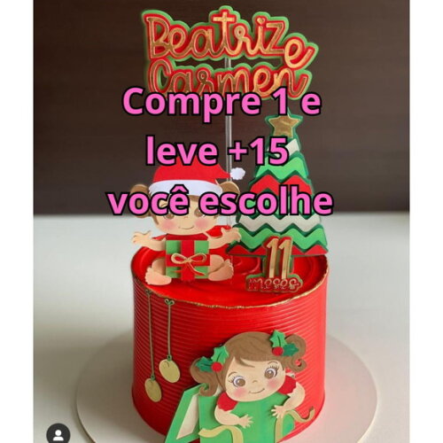 Arquivo de Corte Topo de Bolo Natal #5947