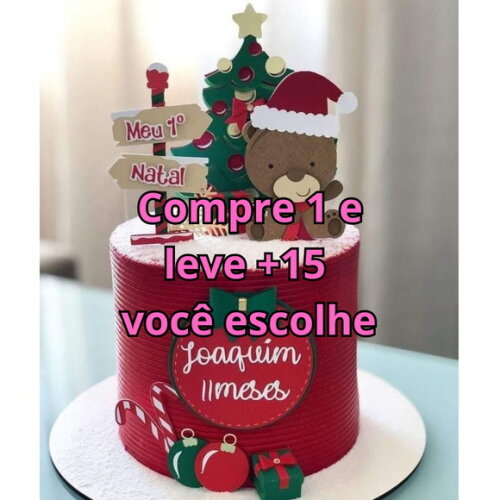 Arquivo de Corte Topo de Bolo Natal #5974