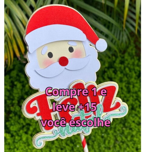 Arquivo de Corte Topo de Bolo Papai Noel #5771