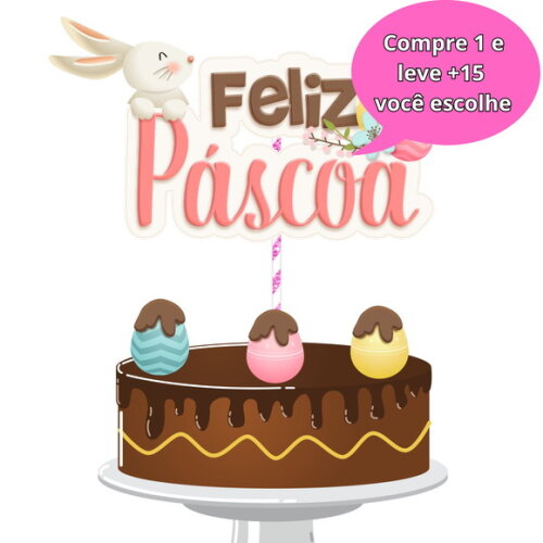 Arquivo de Corte Topo de Bolo Páscoa #4268