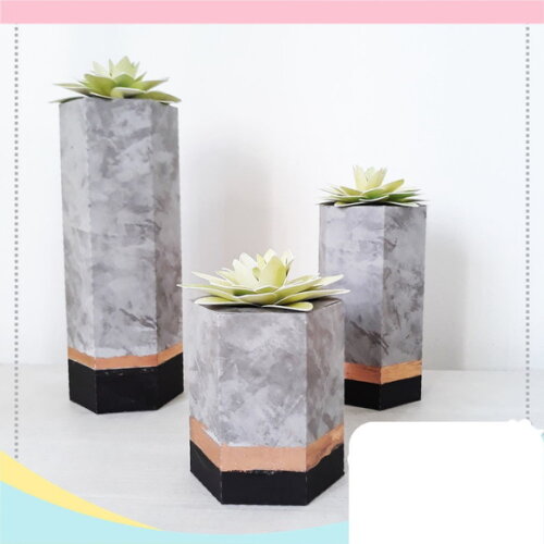 Arquivo de Corte Trio Vasos Hexa #1602