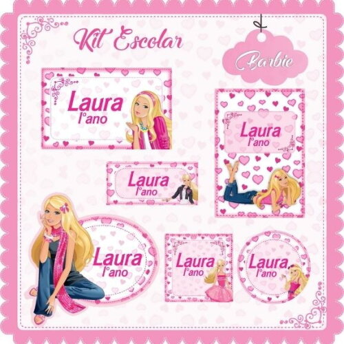 Arquivo de Corte Volta Ás Aulas Barbie #084