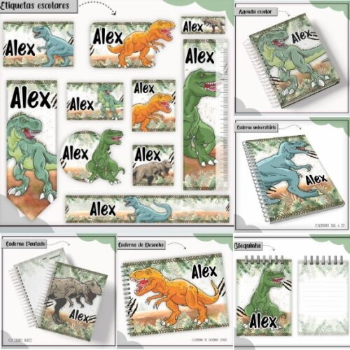 Arquivo de Corte Volta Ás Aulas Dinossauro #041