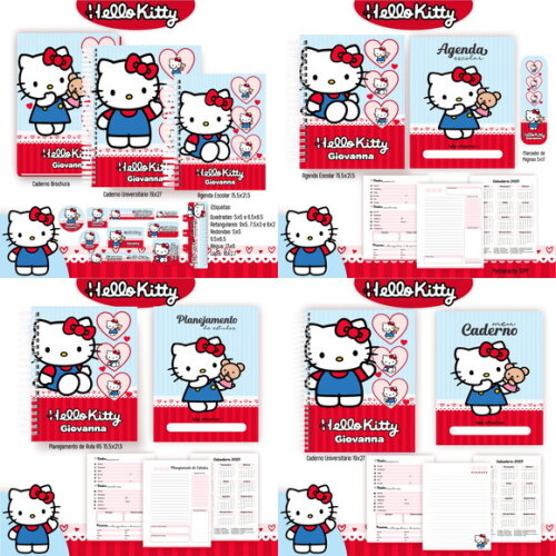 Arquivo de Corte Volta Ás Aulas Hello Kitty #5418