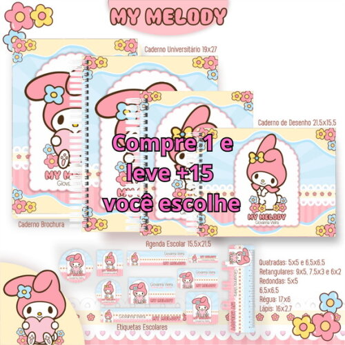 Arquivo de Corte Volta Ás Aulas My Melody #5427