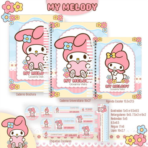 Arquivo de Corte Volta Ás Aulas My Melody #5427