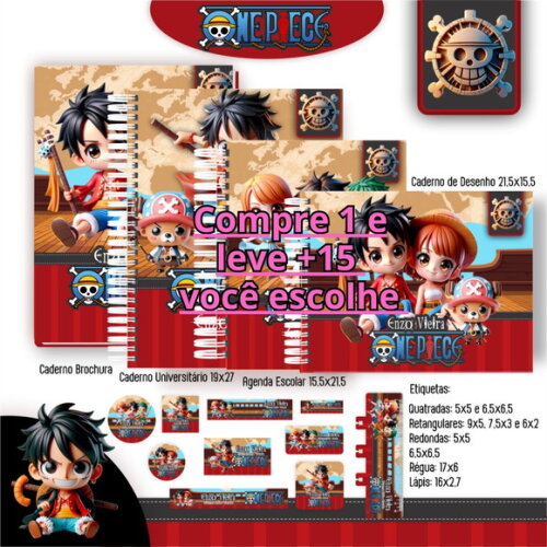 Arquivo de Corte Volta Ás Aulas One Piece #5355