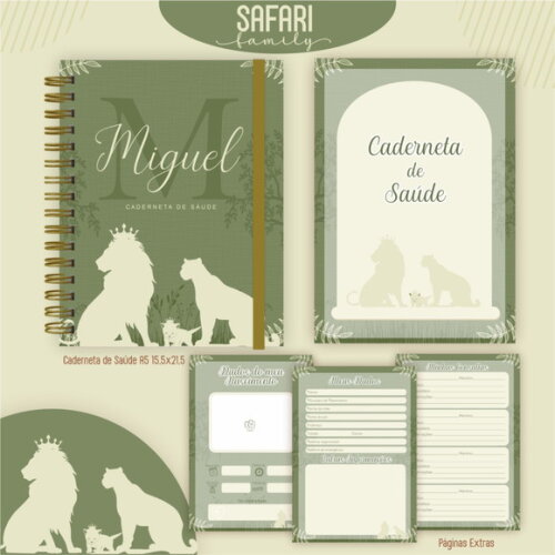 Arquivo Digita Livro do Bebê e Caderneta Safari #7301