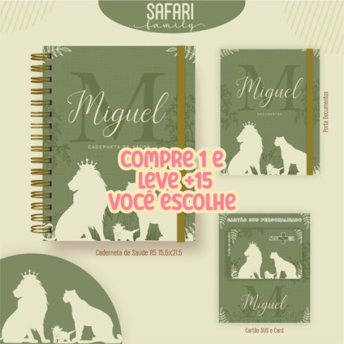 Arquivo Digita Livro do Bebê e Caderneta Safari #7301