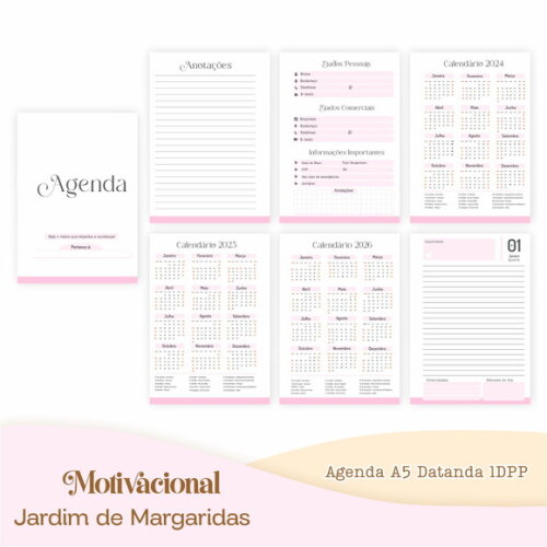 Arquivo Digital Agenda 2025 - Jardim de Margaridas #4571